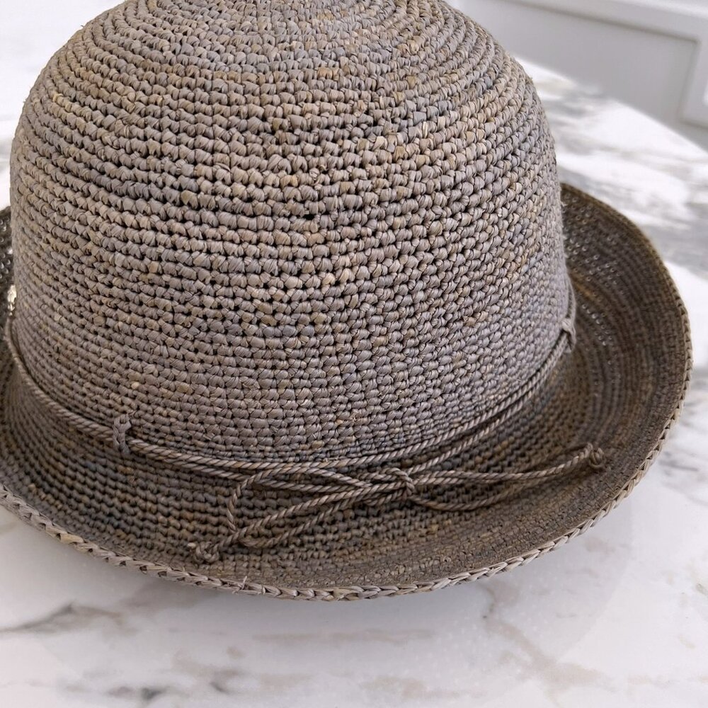 NWT - Helen Kaminski Provence 8 Raffia Hat - Eclipse Melange 👒 (#800) - Picture 6 of 9